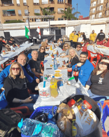 La comida reponiendo fuerzas