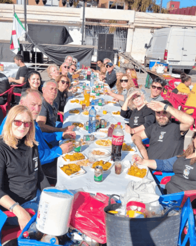 La comida reponiendo fuerzas