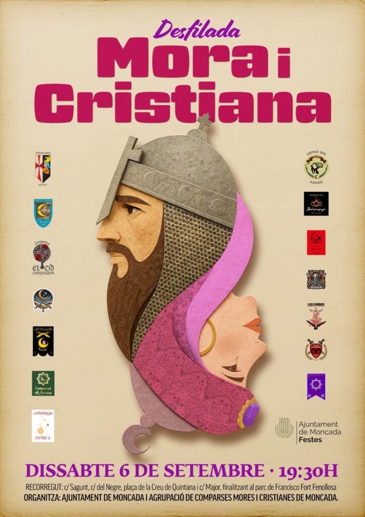 Presentación cartel del desfile de moros y cristianos de Moncada 2025