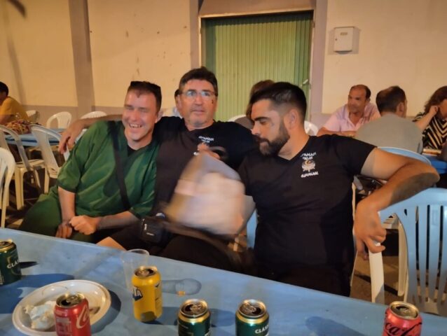 Durante la cena momentos divertidos