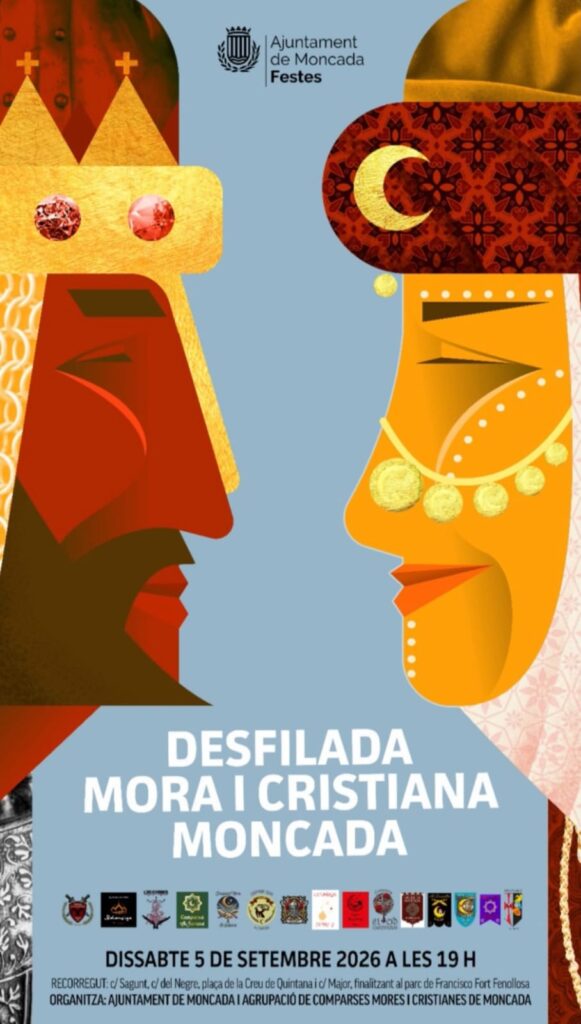 Cartel desfile de Gala Moros y Cristianos Moncada 2026
